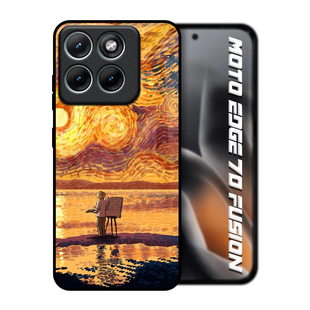 Sunset Vincent Motorola Edge 70 Fusion 5G Glass Back Cover Online