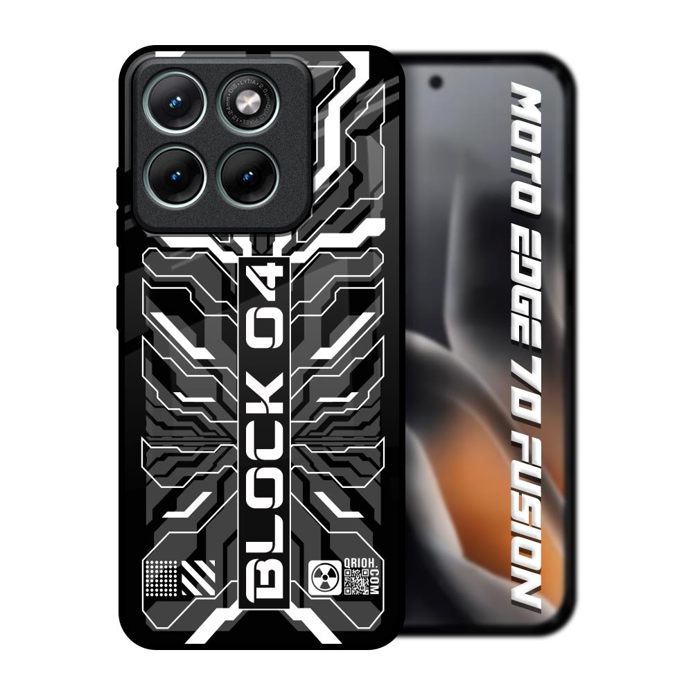 Monochrome Magic Motorola Edge 70 Fusion 5G Glass Back Cover Online