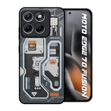 Retro Futuristic Motorola Edge 70 Fusion 5G Glass Back Cover Online
