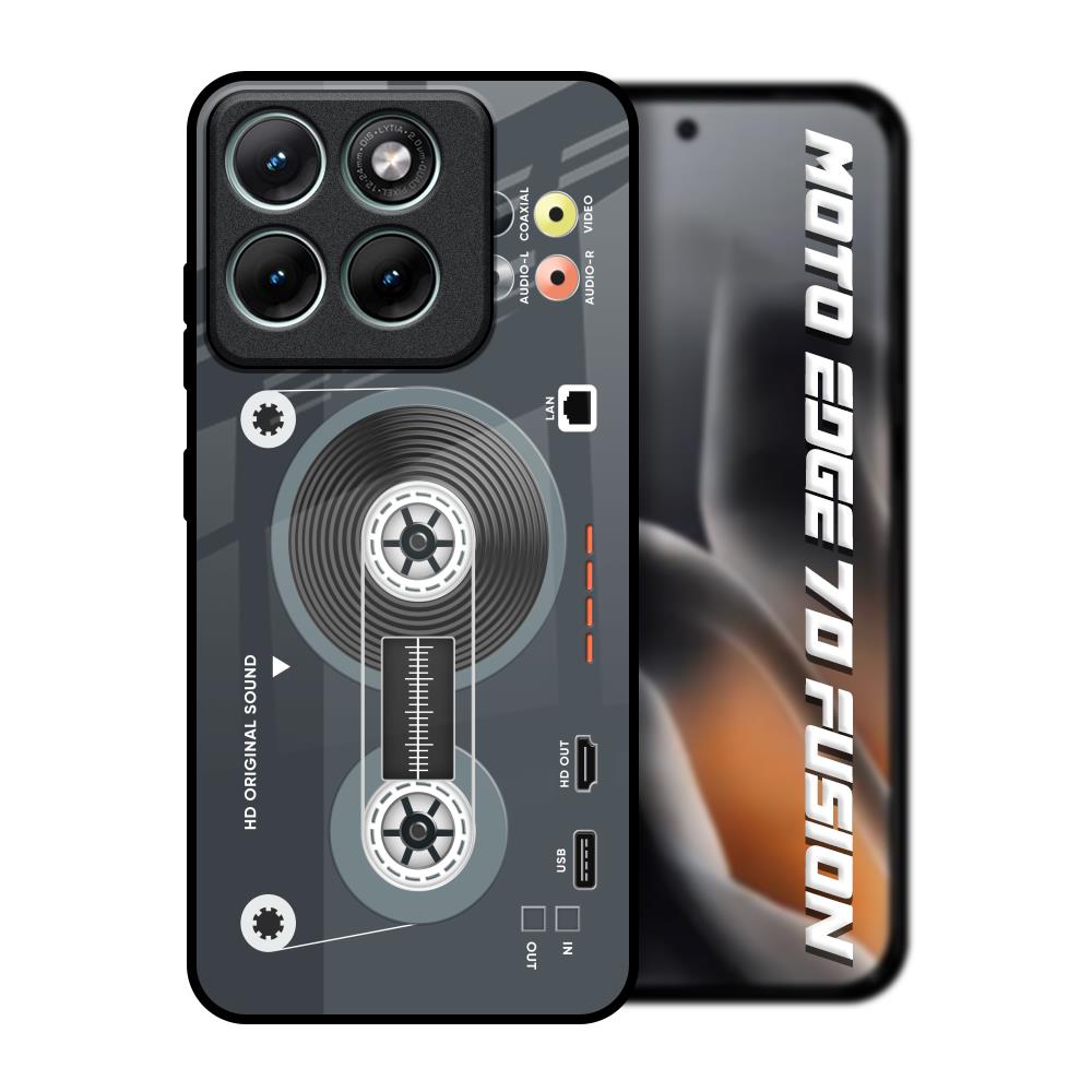 Retro Recorder Motorola Edge 70 Fusion 5G Glass Back Cover Online