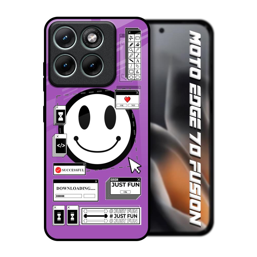Code with Smile Motorola Edge 70 Fusion 5G Glass Back Cover Online