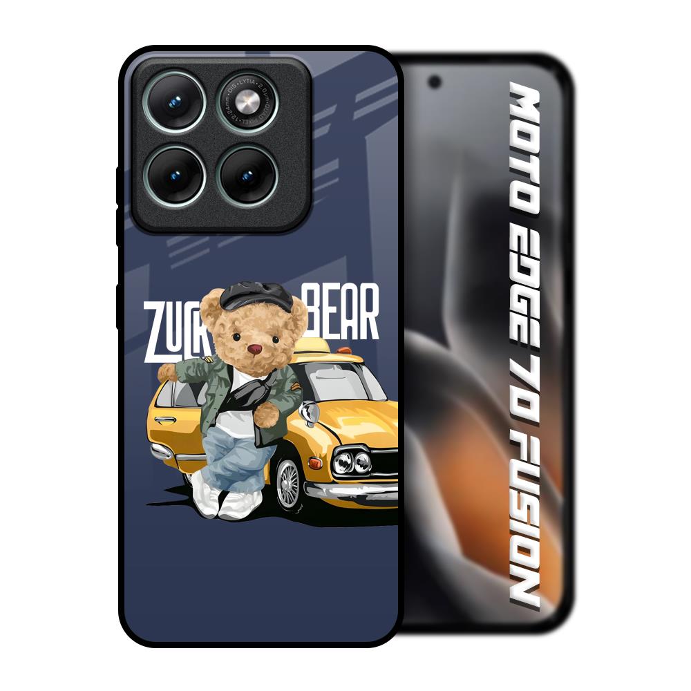 Adventurous Bear Motorola Edge 70 Fusion 5G Glass Back Cover Online