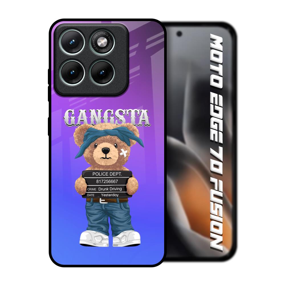 Gangsta Bear Motorola Edge 70 Fusion 5G Glass Back Cover Online
