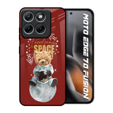 Astronaut Bear Motorola Edge 70 Fusion 5G Glass Back Cover Online