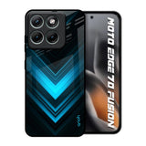 Vertical Blue Arrow Motorola Edge 70 Fusion 5G Glass Back Cover Online