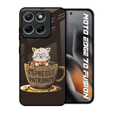 Tea With Kitty Motorola Edge 70 Fusion 5G Glass Back Cover Online