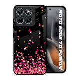 Heart Rain Fall Motorola Edge 70 Fusion 5G Glass Back Cover Online