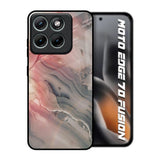 Pink And Grey Marble Motorola Edge 70 Fusion 5G Glass Back Cover Online