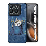 Kitty In Pocket Motorola Edge 70 Fusion 5G Glass Back Cover Online