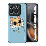 Adorable Cute Kitty Motorola Edge 70 Fusion 5G Glass Back Cover Online