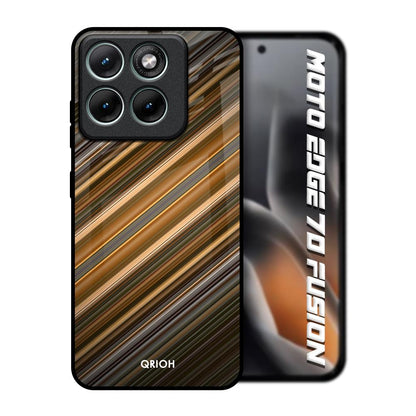 Diagonal Slash Pattern Motorola Edge 70 Fusion 5G Glass Back Cover Online