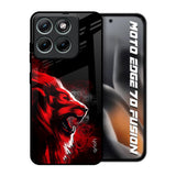 Red Angry Lion Motorola Edge 70 Fusion 5G Glass Back Cover Online