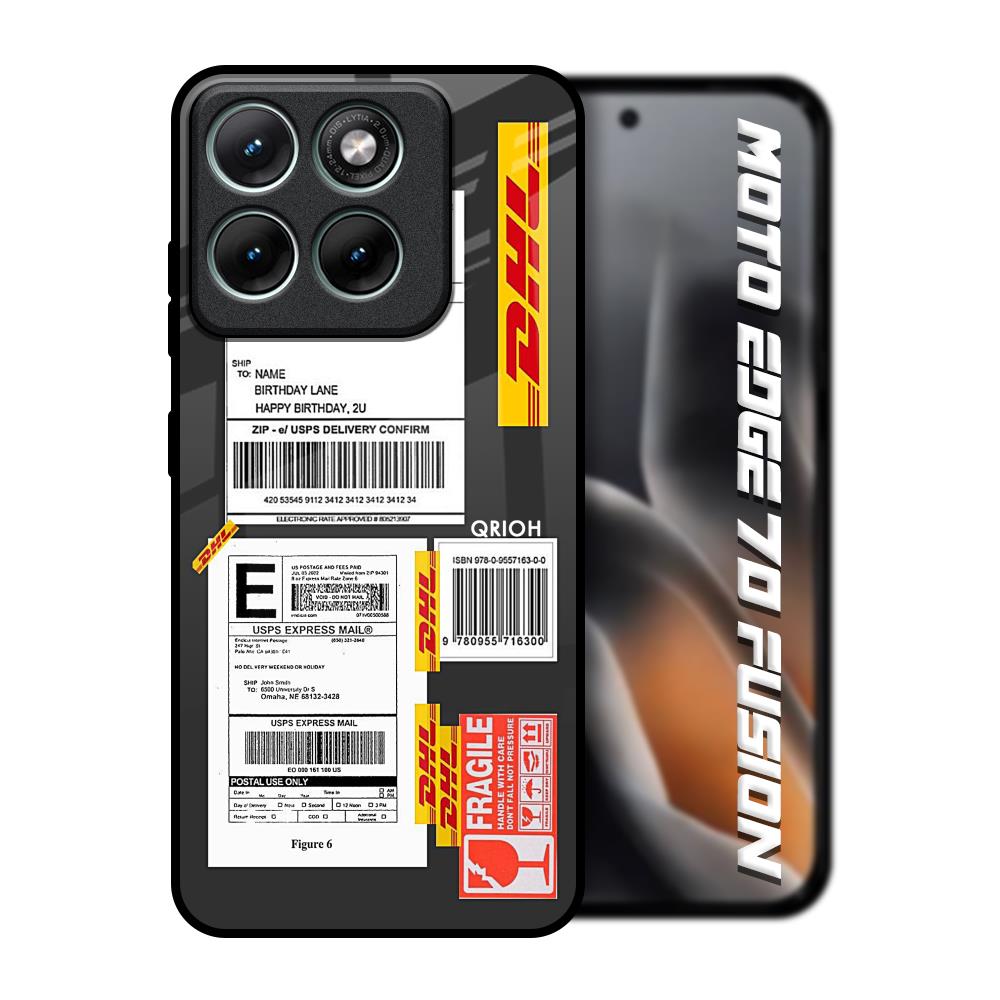 Cool Barcode Label Motorola Edge 70 Fusion 5G Glass Back Cover Online
