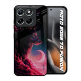 Moon Wolf Motorola Edge 70 Fusion 5G Glass Back Cover Online