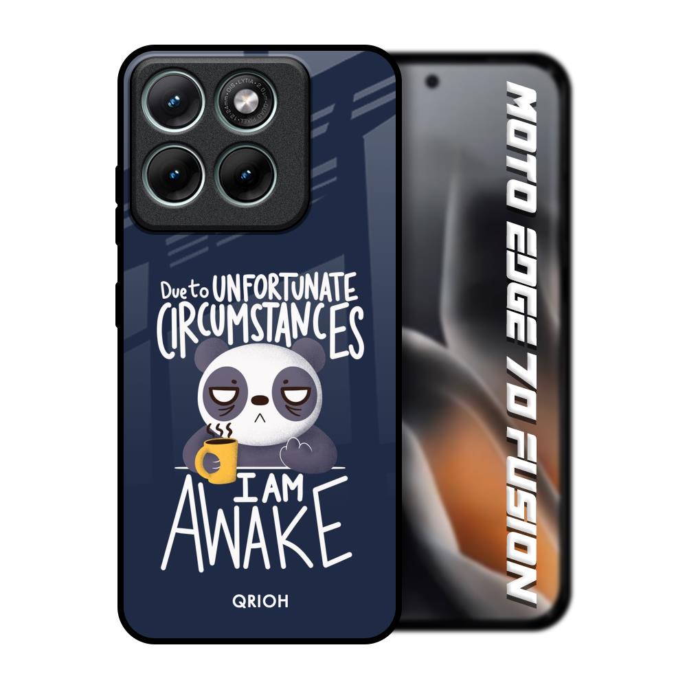 Struggling Panda Motorola Edge 70 Fusion 5G Glass Back Cover Online
