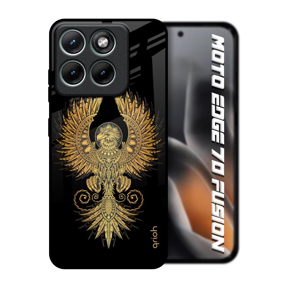 Mythical Phoenix Art Motorola Edge 70 Fusion 5G Glass Back Cover Online