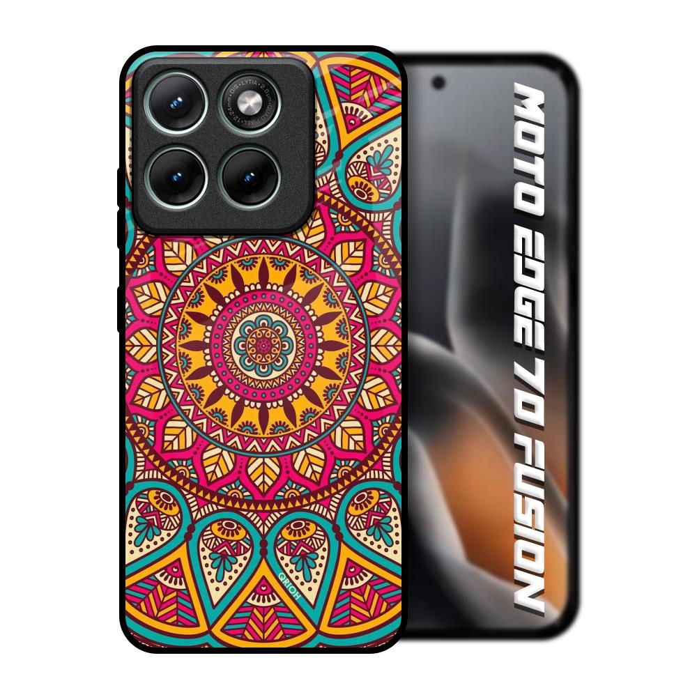 Elegant Mandala Motorola Edge 70 Fusion 5G Glass Back Cover Online