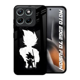 Monochrome Goku Motorola Edge 70 Fusion 5G Glass Back Cover Online