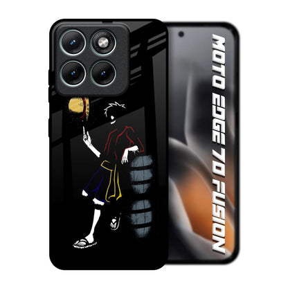 Luffy Line Art Motorola Edge 70 Fusion 5G Glass Back Cover Online