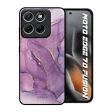 Purple Gold Marble Motorola Edge 70 Fusion 5G Glass Back Cover Online