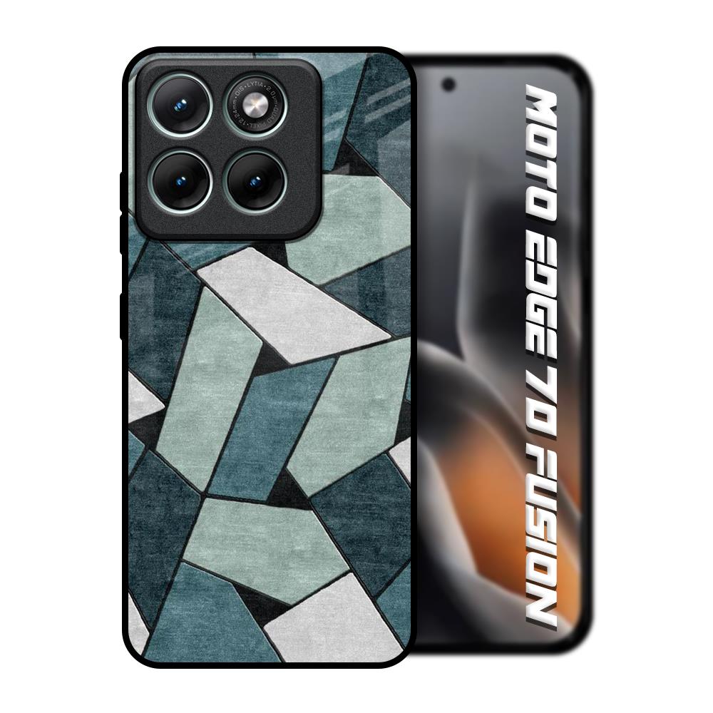 Abstact Tiles Motorola Edge 70 Fusion 5G Glass Back Cover Online