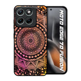 Floral Mandala Motorola Edge 70 Fusion 5G Glass Back Cover Online