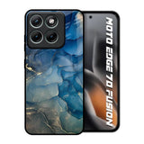 Blue Cool Marble Motorola Edge 70 Fusion 5G Glass Back Cover Online