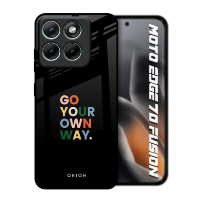 Go Your Own Way Motorola Edge 70 Fusion 5G Glass Back Cover Online