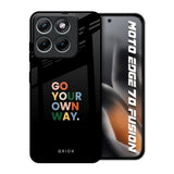 Go Your Own Way Motorola Edge 70 Fusion 5G Glass Back Cover Online