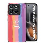 Lucky Abstract Motorola Edge 70 Fusion 5G Glass Back Cover Online