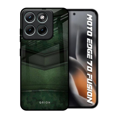 Green Leather Motorola Edge 70 Fusion 5G Glass Back Cover Online