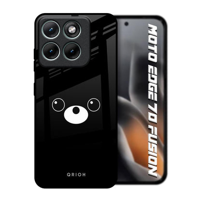 Cute Bear Motorola Edge 70 Fusion 5G Glass Back Cover Online