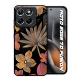 Lines Pattern Flowers Motorola Edge 70 Fusion 5G Glass Back Cover Online