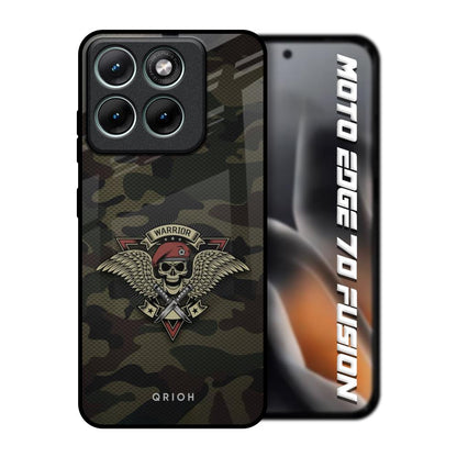 Army Warrior Motorola Edge 70 Fusion 5G Glass Back Cover Online