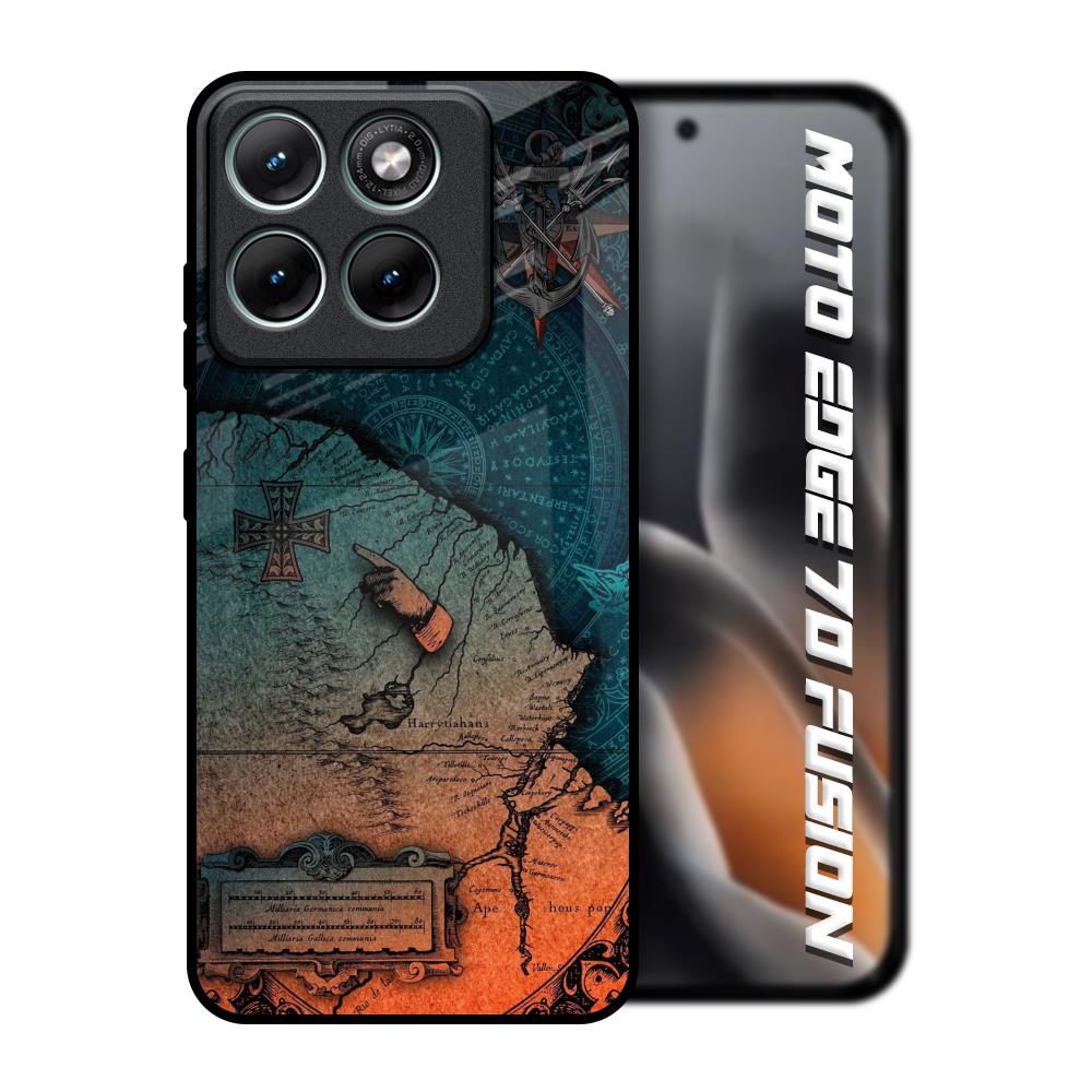 Geographical Map Motorola Edge 70 Fusion 5G Glass Back Cover Online