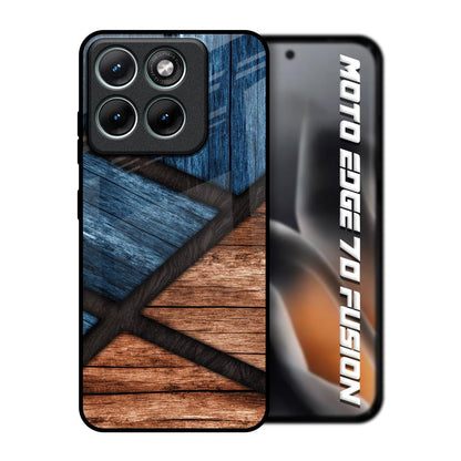 Wooden Tiles Motorola Edge 70 Fusion 5G Glass Back Cover Online