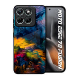 Multicolor Oil Painting Motorola Edge 70 Fusion 5G Glass Back Cover Online