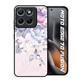 Elegant Floral Motorola Edge 70 Fusion 5G Glass Back Cover Online