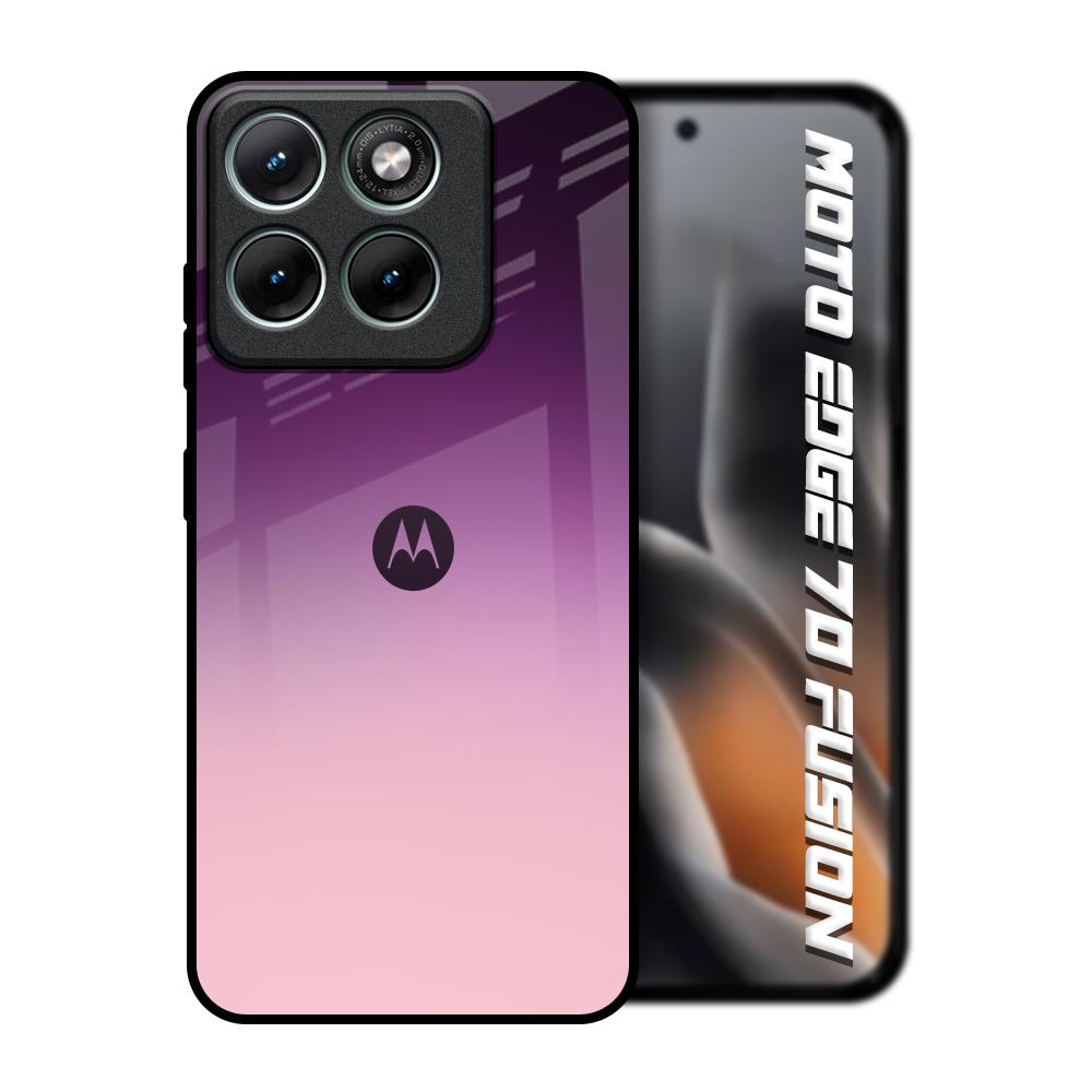 Purple Gradient Motorola Edge 70 Fusion 5G Glass Back Cover Online