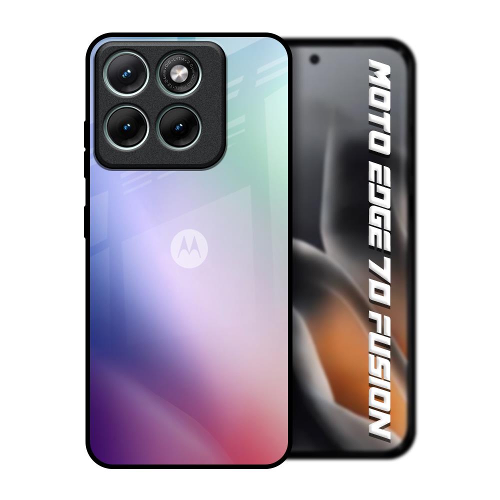 Abstract Holographic Motorola Edge 70 Fusion 5G Glass Back Cover Online