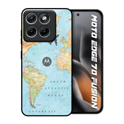 Fly Around The World Motorola Edge 70 Fusion 5G Glass Back Cover Online