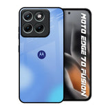 Vibrant Blue Texture Motorola Edge 70 Fusion 5G Glass Back Cover Online