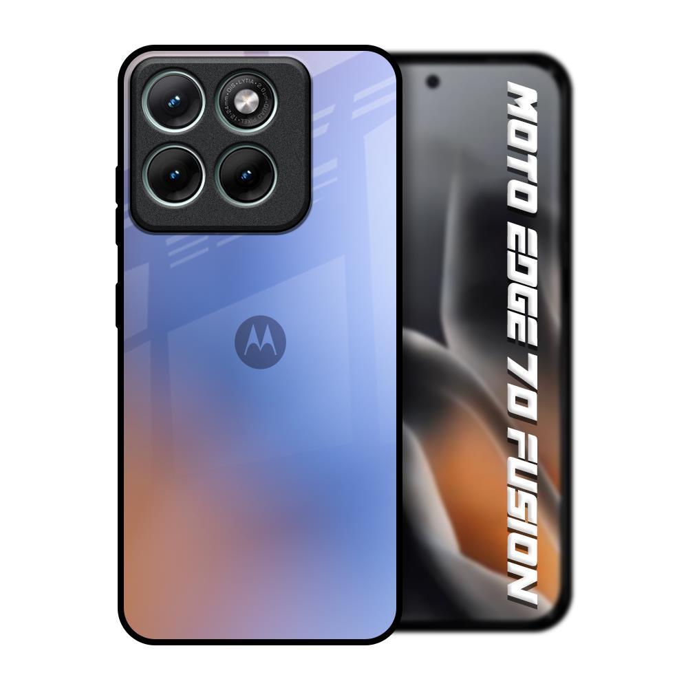 Blue Aura Motorola Edge 70 Fusion 5G Glass Back Cover Online