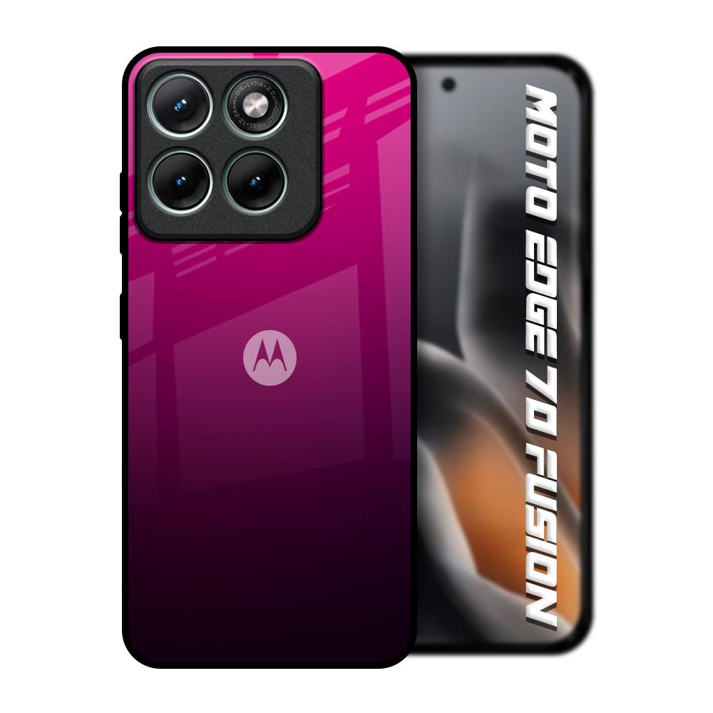 Purple Ombre Pattern Motorola Edge 70 Fusion 5G Glass Back Cover Online