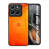 Tangy Orange Motorola Edge 70 Fusion 5G Glass Back Cover Online