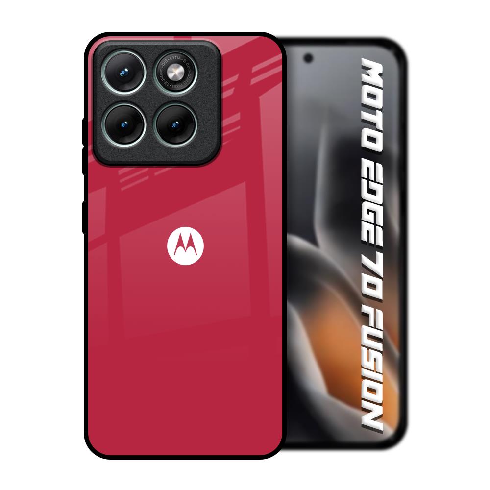 Solo Maroon Motorola Edge 70 Fusion 5G Glass Back Cover Online