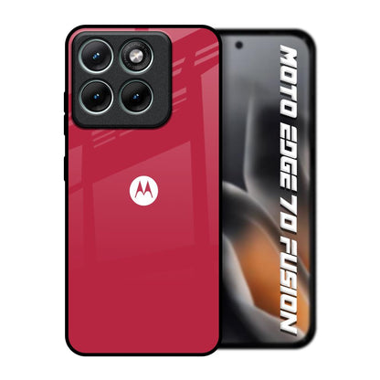 Solo Maroon Motorola Edge 70 Fusion 5G Glass Back Cover Online