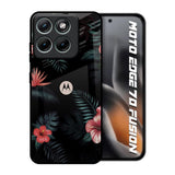 Tropical Art Flower Motorola Edge 70 Fusion 5G Glass Back Cover Online