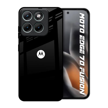 Jet Black Motorola Edge 70 Fusion 5G Glass Back Cover Online