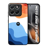 Wavy Color Pattern Motorola Edge 70 Fusion 5G Glass Back Cover Online
